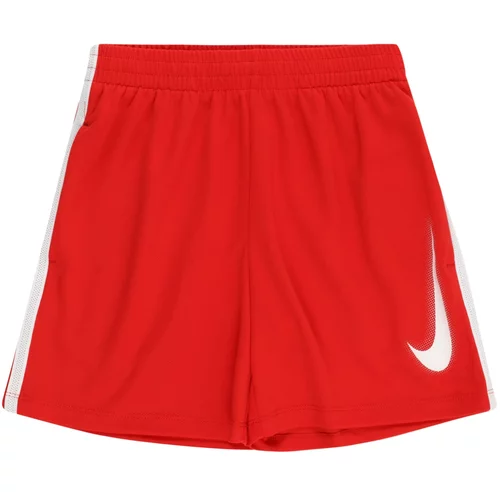 Nike Športne hlače ognjeno rdeča / bela