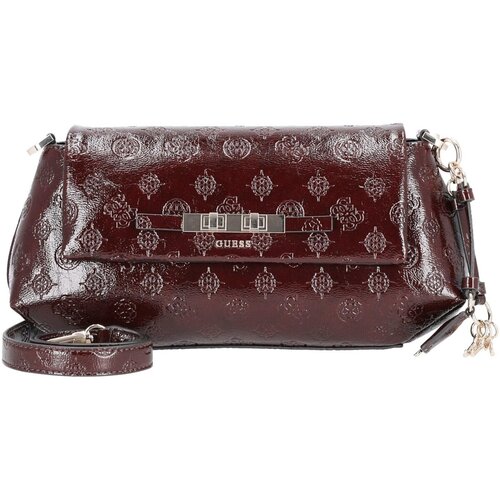 Guess Ročne torbice Carmella Crossbody Flap Rdeča Slike