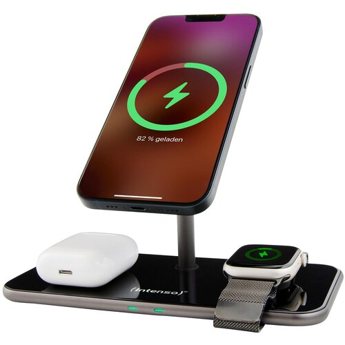 Intenso 3in1 Magnetic Wireless Charger MB13 black Slike