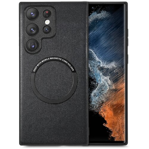 INF Magnetna usnjena torbica za mobilni telefon Samsung Black Samsung Galaxy S24, (21325610) Cene