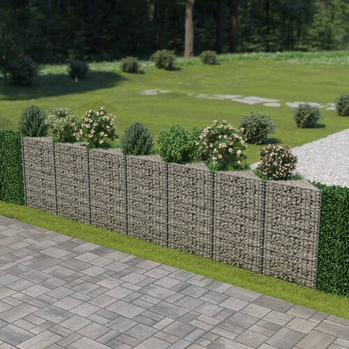  Gabionski zid od pocinčanog čelika 450 x 30 x 100 cm Slike