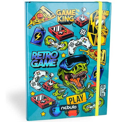 NEBULO Nebulo: Škatla za zvezke A4 velikosti z gamer potiskom Cene
