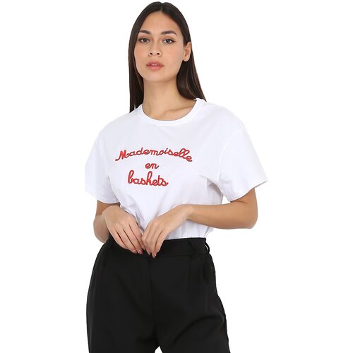 La Modeuse Majice s kratkimi rokavi 65514_P151331 Bela Slike