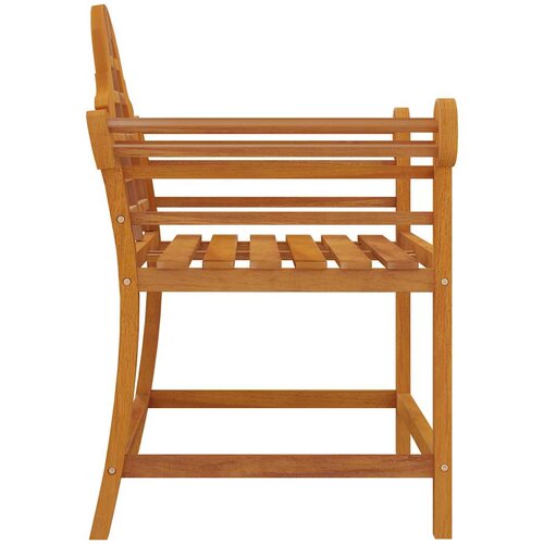  Vrtne stolice 2 kom 91 x 62 x 94 cm od masivne tikovine Slike