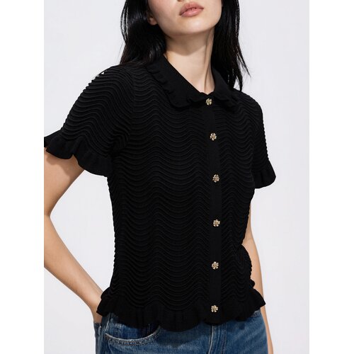 Reserved Bluza s gumbima - crno Cijene