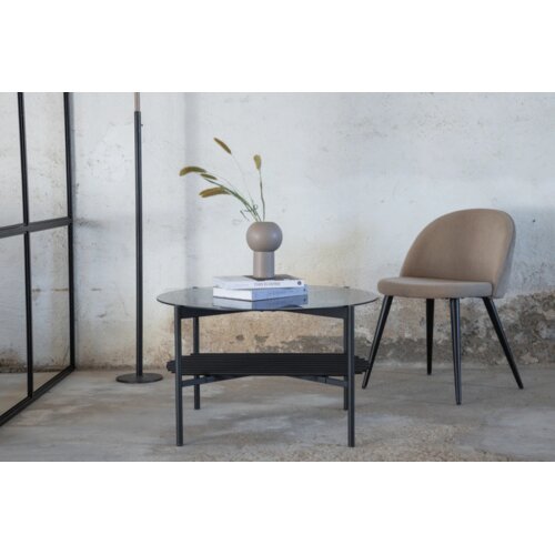 Venture Home Von Staf klub stolić ⌀80 cm, crni Cijene