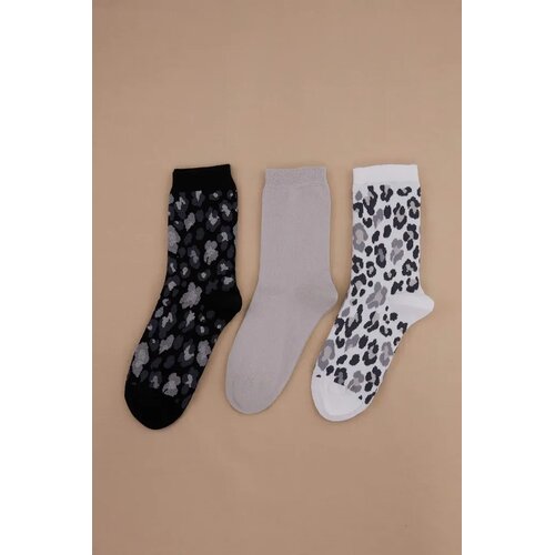TRENDYOLMILLA Ženski set čarapa Thmss26Co00032, 3 para, Sivi Slike