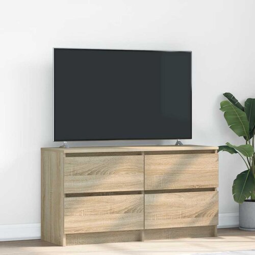 TV ormarić boja hrasta 100x35x54 cm od konstruiranog drva Cene