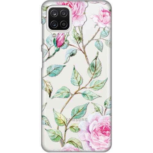 Teracell silikonska maska za Samsung A125F Galaxy A12 Gentle Roses Pattern Print Skin providna Cene