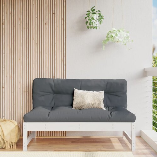  The Living Store Vrtni sredinski kavč bel 120x80 cm trdna borovina - Vrtni Sredinski Kavč, (21443796) Slike