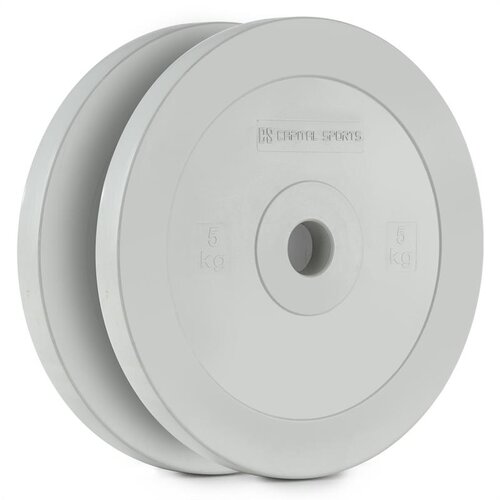 Capital Sports METHODER, SIVA, TEHNIČNE DISK UTEŽI, GUMA, PAR, 5 KG Cene