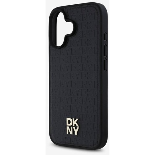 Dkny PU Leather Repeat Pattern Stack Logo MagSafe Zadn&amp;iacute; Kryt pro iPhone 16 Black Ovitek za telefon Vijolična Slike