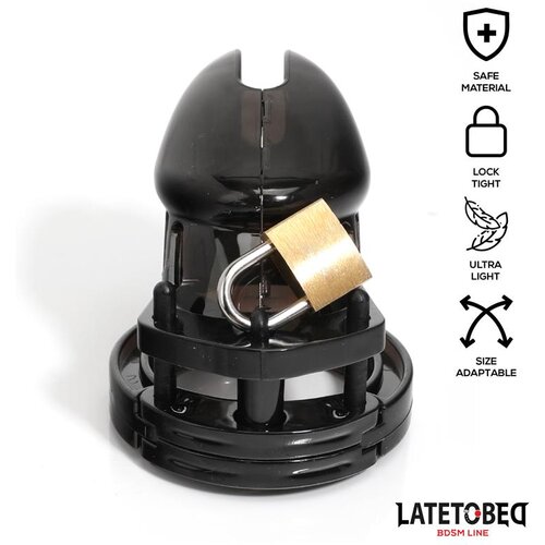 LateToBed Cage kletka za penis universal short black Slike