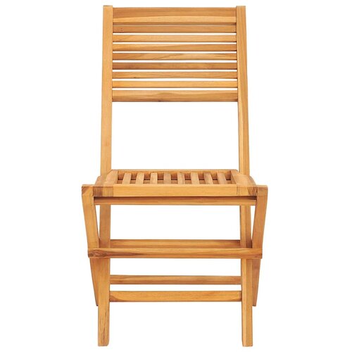  Sklopive vrtne stolice 2 kom 47x62x90 cm od masivne tikovine Slike