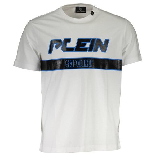 Plein Sport WHITE MEN'S SHORT SLEEVE T-SHIRT Cene