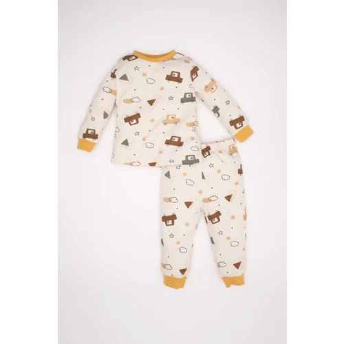 Defacto Baby Boy Vehicle Patterned Long Sleeve Pajama Set