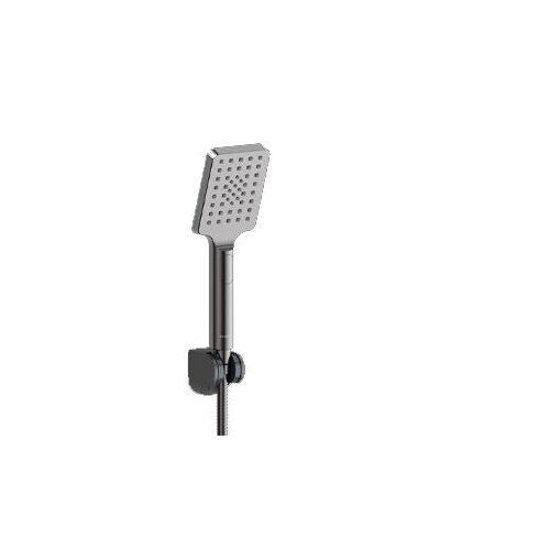  Set ručica+crijevo+nosač Loft Gun-Metal VALVEX Slike