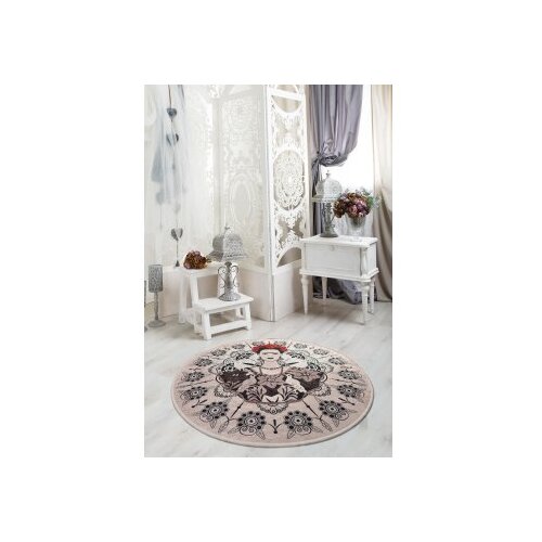 Conceptum Hypnose frida round okrugli multicolor tepih sa printom 100 cm (882CHL1074) Slike