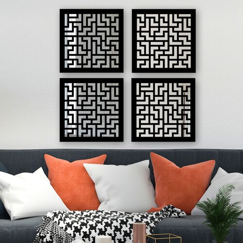 Wallity set ogledala SYH1097260709, crni Slike