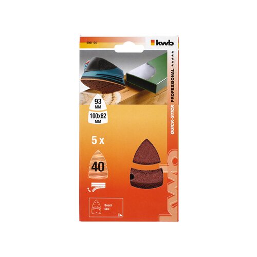 KWB Brusni Papir 100X62 GR40 5/1 Slike