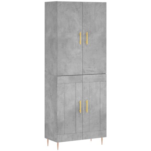Maison Chic Visoka Komoda - Predalnik betonsko siva 69,5x34x180 cm inženirski les, (21718900) Slike