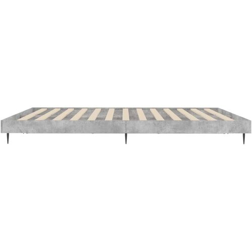 VidaXL Okvir kreveta siva boja betona 120x200 cm od konstruiranog drva Slike