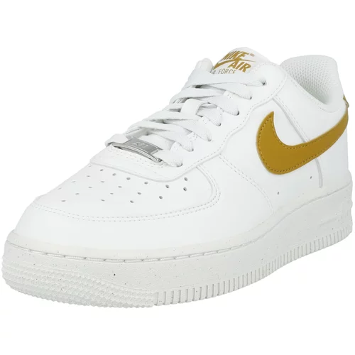 Nike Sportswear Niske tenisice 'AIR FORCE 1 07 NN' senf / bijela
