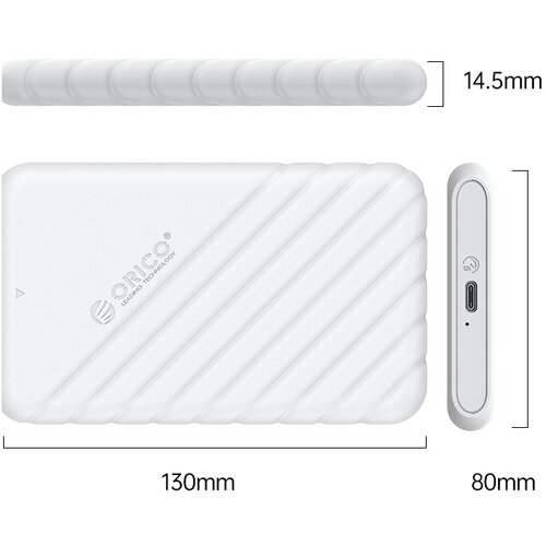 Orico zunanje ohi&amp;scaron;je za 2,5&amp;amp;#039;&amp;amp;#039; HDD/SSD, USB-C 3.1 UASP v SATA3, tool-free 25PW1C-C3 Slike