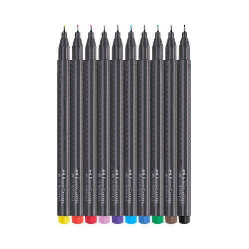 Faber-Castell Linery GRIP, 0.4mm - 10 barv Cene