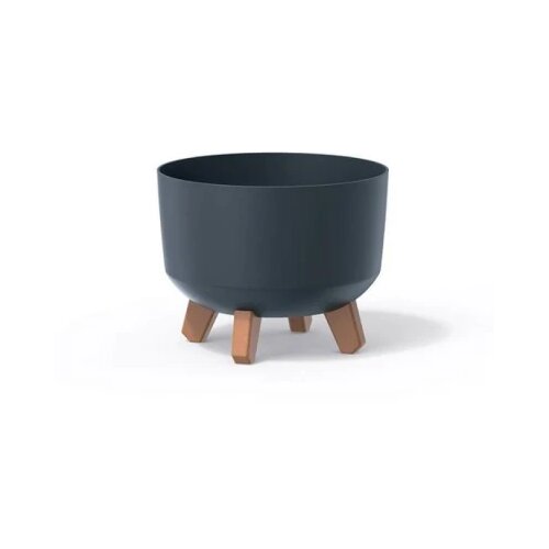 Saksija Gracia 24x19 cm sa nogarima i rezervoarom - antracit S433 Slike
