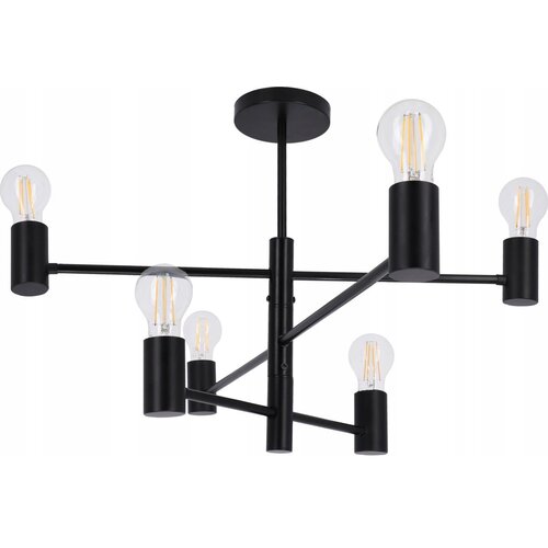  Crni luster na &amp;scaron;ipci 6xE27/20W/230V Slike