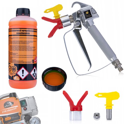 Rosfix SET PISTOLET ZA BARVANJE Z DYSZO 517 IN TEKOČINO PAINTPATRON 3V1 1L &ndash; 248 BAR, 1/4", 7/8", FILTER, (5000036443) Cene
