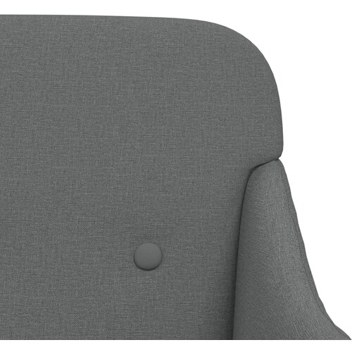  Klupa tamnosiva 110 x76 x 80 cm od tkanine Slike