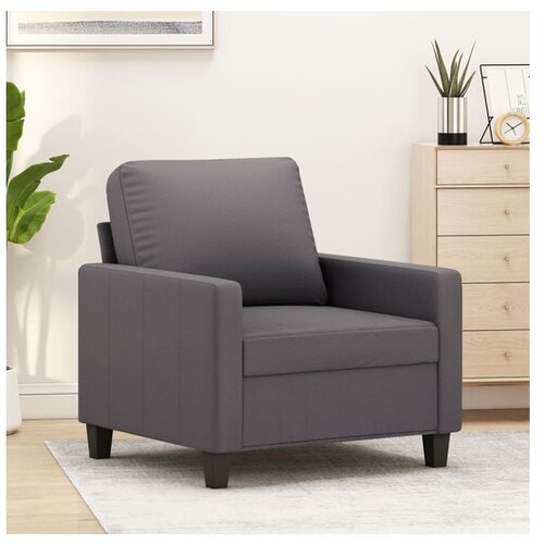 vidaXL Fotelj siv 60 cm umetno usnje Cene