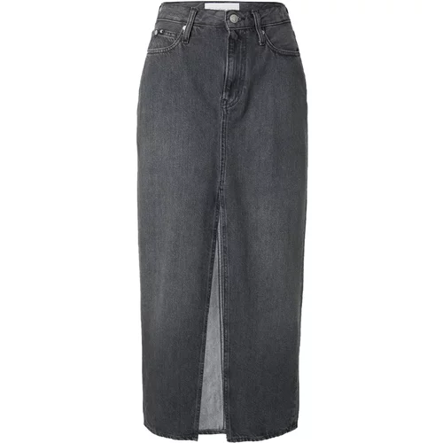 Calvin Klein Jeans Suknja sivi traper