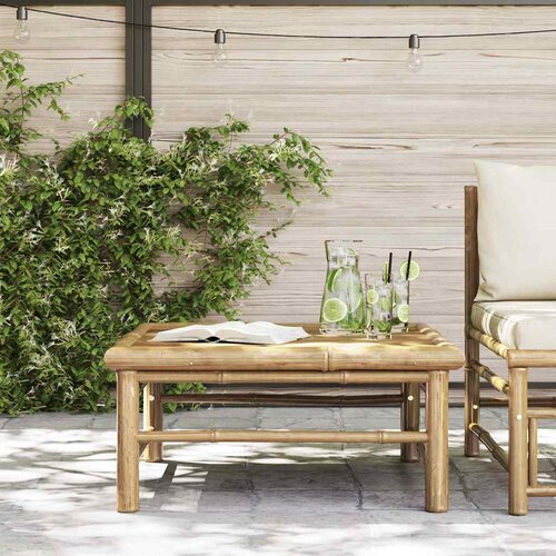  Vrtni stol 65 x 65 x 30 cm od bambusa Slike