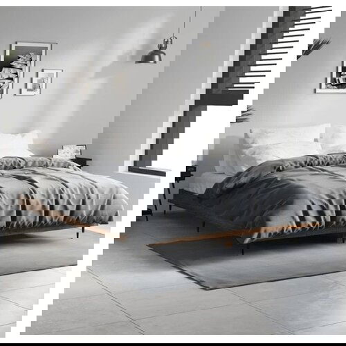 vidaXL Okvir za krevet smeđi hrast 135x190 cm konstruirano drvo Cijene