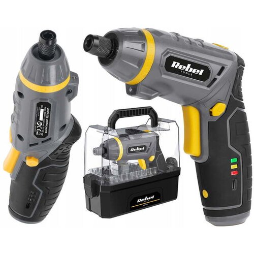 Rebel_tools REBEL-TOOLS magnetni vrtljiv aku. vijačnik 2Ah Li-ion LED 4V + nastavki RB-1003 Cene