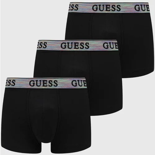Guess Boksarice 3-pack moški, črna barva