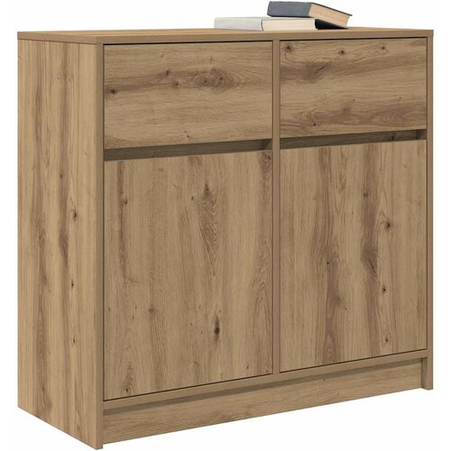  Komoda s ladicama artisan hrast 80x34x76 cm konstruirano drvo Slike
