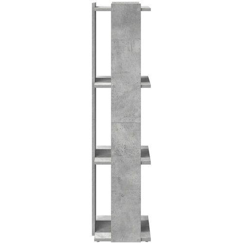  Regal za knjige s 3 razine boja betona 60x30x120 cm drveni Slike