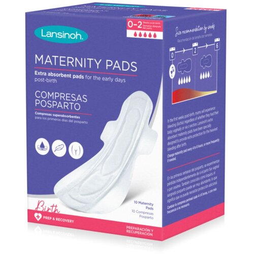Lansinoh Maternity Pads 0-2 weeks poporodni vložki 10 kos Cene