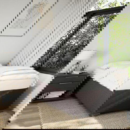 Furnova Posteljni okvir brez vzmetnice temno rjav 90x190 cm blago, (21937254) Slike