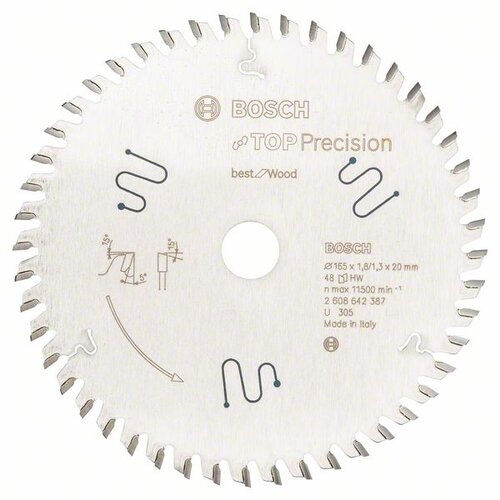 Bosch list kružne testere top precision best for multi material 2608642387, 165 x 20 x 1,8 mm, 56 Cene