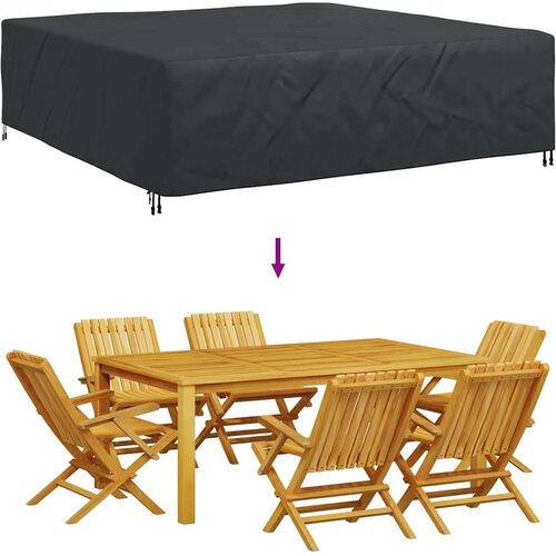 vidaXL Navlaka za vanjski namještaj Crna 260 x 260 x 70 cm 600D Cene