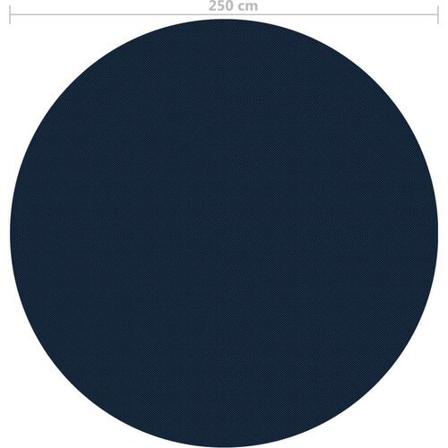  Plavajoča PE solarna folija za bazen 250 cm črna in modra, (21002337) Slike