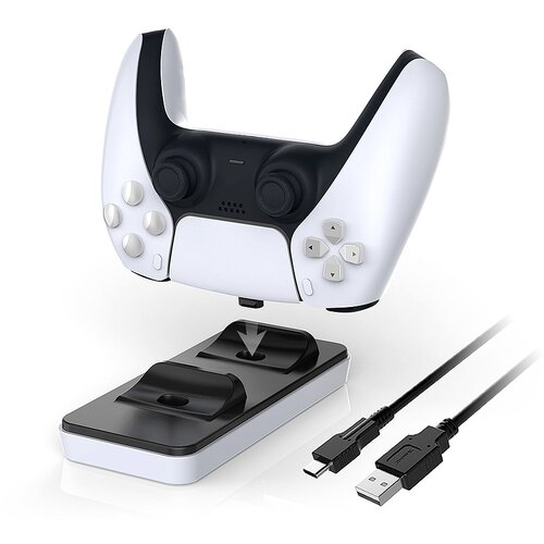 DOBE TP5-0505 stalak-punjač za dva gamepada PS5 bel1 Cene