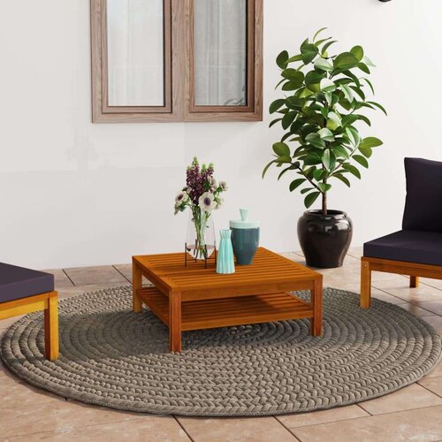  Stolić za kavu 65 x 65 x 35 cm od masivnog bagremovog drva Slike