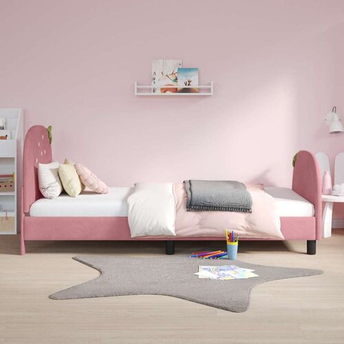  Krevet za djecu s uzglavljem Ružičasta 90 x 200 cm Bar&amp;scaron;un Slike