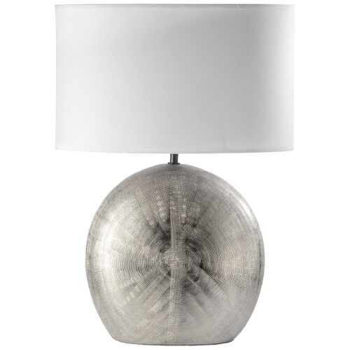 ONLI Stona lampa CERAMICA 1xE27/15W/230V 51 cm srebrna/bela Slike